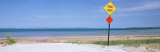Road at a Waterfront  Lake Michigan  Traverse City  Michigan  USA