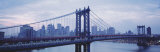 Skyscrapers in a City  Manhattan Bridge  New York City  New York State  USA
