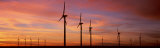 Wind Turbine in the Barren Landscape  Brazos  Texas  USA