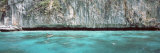 High Angle View of Three People Snorkeling  Phi Phi Islands  Thailand
