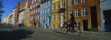Woman Riding a Bicycle  Copenhagen  Denmark