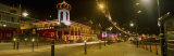 Buildings Lit Up at Night  Scarborough  North Yorkshire  England  United Kingdom
