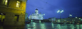 Cathedral Lit Up at Dusk  Lutheran Cathedral  Senate Square  Helsinki  Finland