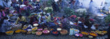 High Angle View of a Group of People in a Vegetable Market  Solola  Guatemala
