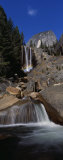 Low Angle View of a Waterfall  Vernal Falls  Yosemite National Park  California  USA
