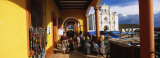 Group of People Walking in a Corridor  San Francisco El Alto  Guatemala