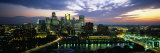 Buildings Lit Up at Dusk  Minneapolis  Minnesota  USA