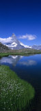 Reflection of Mountain in Water  Riffelsee  Matterhorn  Switzerland
