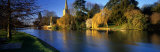 Church on a Riverbank  River Avon  England  United Kingdom