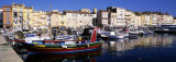 Boats Moored at a Dock  St Tropez  Provence  France