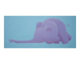 Sliding purple elephant