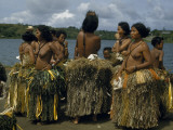 Women Wear Skirts Made of Grass and Fronds