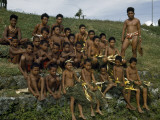 Teacher Stands for a Group Portrait with His Seated Students