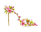 Cherry Blossoms floral stiletto
