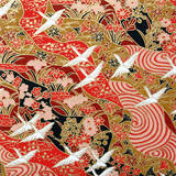 White Birds on Red I