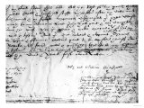 Signature of William Shakespeare  1616