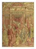 Zacharias Leaving the Temple  Tapestry Depicting Scenes from the Life of St John the Baptist