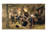 Peasants and Soldiers Outside a Tavern - an Allegory of the Rape of the Netherlands