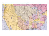 Map Showing the Localities of the Indian Tribes of the Us in 1833