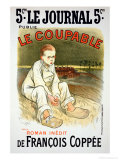 Reproduction of a Poster Advertising the Novel "Le Coupable"  by Francois Coppee