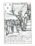 Playing Card Depicting Immigrants Arriving in the Bahama Islands