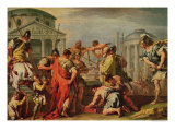 Marcus Furius Camillus and Brennus