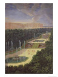 The Groves of Versailles  Perspective View of the Three Fountains with Cherubs Raking and Watering