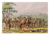 Mandan Archery Contest  circa 1832