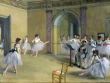 The Dance Foyer at the Opera on the Rue Le Peletier  1872