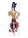 Nijinsky's Costume in Ballet "Scheherazade" by Rimsky-Korsakov Choreographed by Michel Fokine 1910