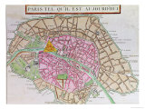 Map of Paris  June 1800