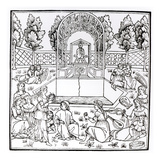 A Garden Scene  from 'Hypnerotomachia Poliphili' Attributed to Francesco Colonna (C1432-1527)