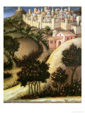 Adoration of the Magi Altarpiece: Central Predella Panel Depicting the Flight into Egypt