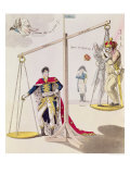 The Result of the Day of the Three Emperors  Caricature Drawn after the Battle of Austerlitz