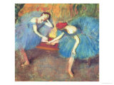 Two Dancers at Rest Or  Dancers in Blue  circa 1898