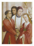 The Seven Sacraments Altarpiece  Detail of the Marriage  from the Right Wing  circa 1445