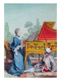 Portrait of Mademoiselle Desgots of Saint Dominigue with Her Slave Laurent
