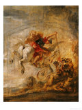 Bellerophon Riding Pegasus Fighting the Chimaera  1635