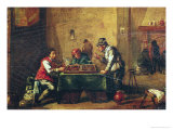 Men Playing Backgammon in a Tavern