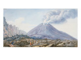View of the Atrio Di Cavallo Between Somma and Vesuvius