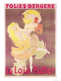 Poster Advertising Loie Fuller at the Folies Bergeres  1897