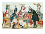 Caricature of Louis XVI Playing Chess with a Soldier of the National Guard