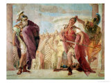 Minerva Preventing Achilles from Killing Agamemnon  from "The Iliad" by Homer  1757