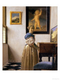 Lady Standing at the Virginal  circa 1672-73