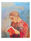 Alsace Or  Monk Reading  circa 1914