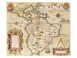 Map of Central and South America  from "Americae Tertia Pars"  1562