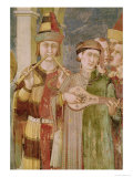 Detail of Musicians from the Life of St Martin  circa 1326