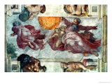 Sistine Chapel Ceiling: Creation of the Sun and Moon  1508-12