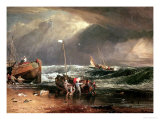 The Iveagh Seapiece  or Coast Scene of Fisherman Hauling a Boat Ashore