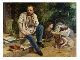 Pierre Joseph Proudhon and His Children in 1853  1865